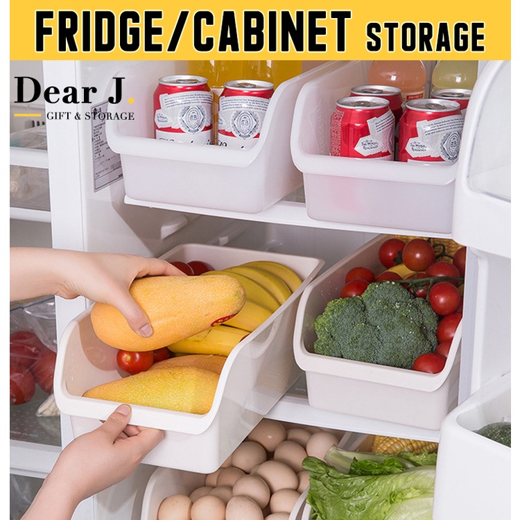 (SG Seller) Translucent/Clear Fridge Storage Cabinet Storage [Dear J ...