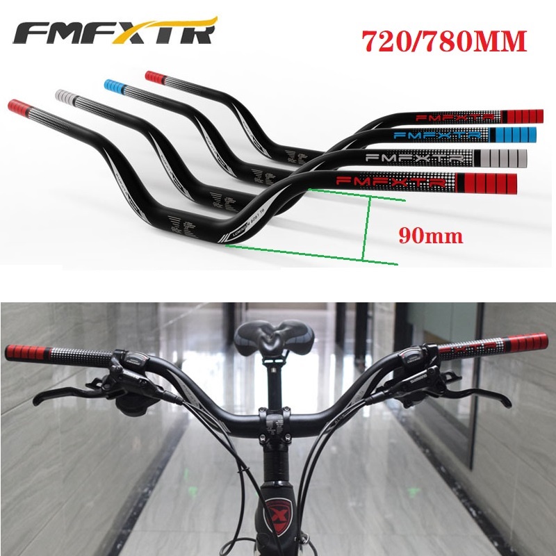 FMFXTR MTB Mountain Bike Handlebar Riser Bar 31.8mm 720mm 780mm Rise 9 cm Hight Racing Bicycle Extra Long Handle Bar Riser Bar Shopee Singapore