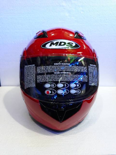 MERAH Mds PRO RIDER Helmet/ MDS MODULAR Red | Shopee Singapore