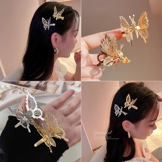 Butterfly Clips 1pcs Butterfly Metal Hair Claw Clip Gold Hairpin Fashion  Nonslip Hair Clamps Butterfly Tassel Hair Catch Clip Hair Accessories Hair  Cl