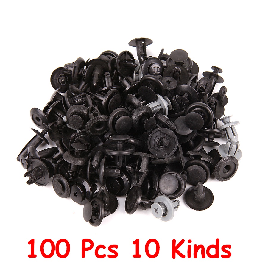 [Top Picks] 10 Size 100 Pcs Pack / Universal Car Replacement Plastic