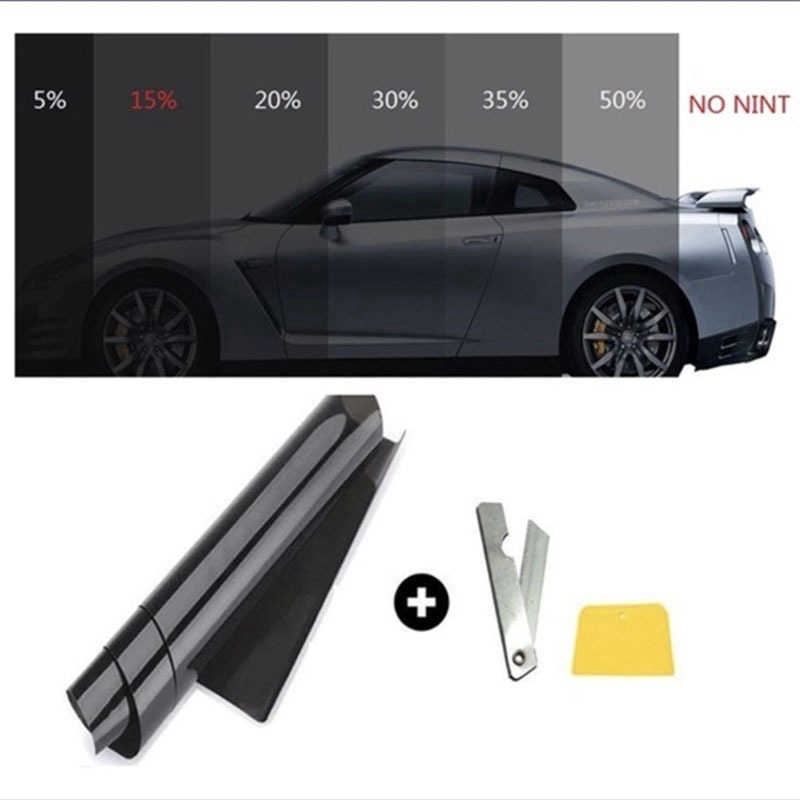 At Line The Sun Film Automobile Glass Explosion-proof Sunscreen Heat Insulation Black Car Window Film Roof Film