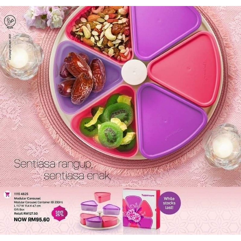 Tupperware Modular Carousel with Box / Modular Carousel Container ...