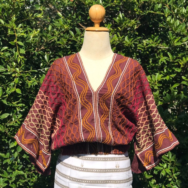 Native Shirt With A Whole Body Rope Ribbed Waist (Good Work) | Shopee ...