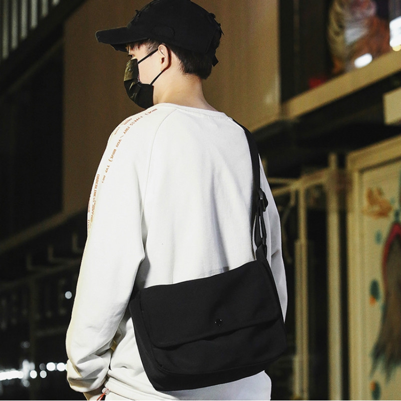 Korean Ulzzang Men Sling Bag Sport Canvas Crossbody Bag for Men Bag ...