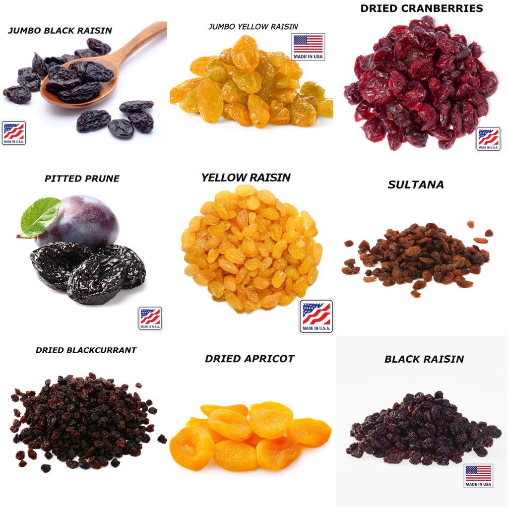 500g | 1000g DRIED JUMBO / NORMAL YELLOW & BLACK RAISIN | BLACKCURRANT ...