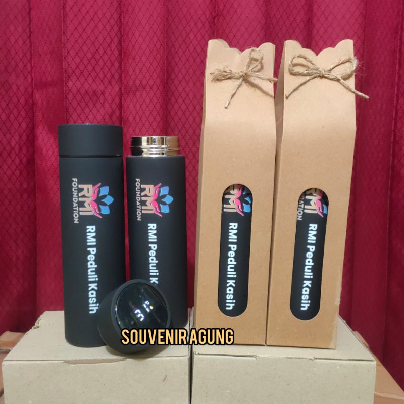 TERMOS 500ml LED Temperature Thermos Custom UV printing Packaging box