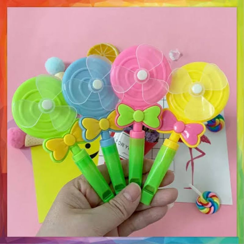 Candy Fan Whistle Therapy Toy/Lollipop Whistle Fan Train Oral Blowing