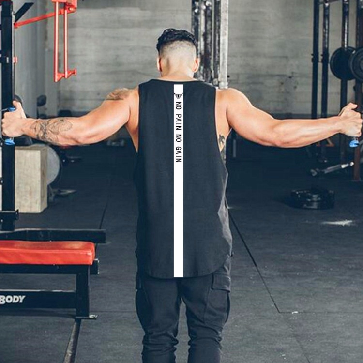 Gym Tanks Top Men Clothing Bodybuilding Workout Mesh Musculation Fitness Singlets Sleeveless Vest Muscle Shirt Men