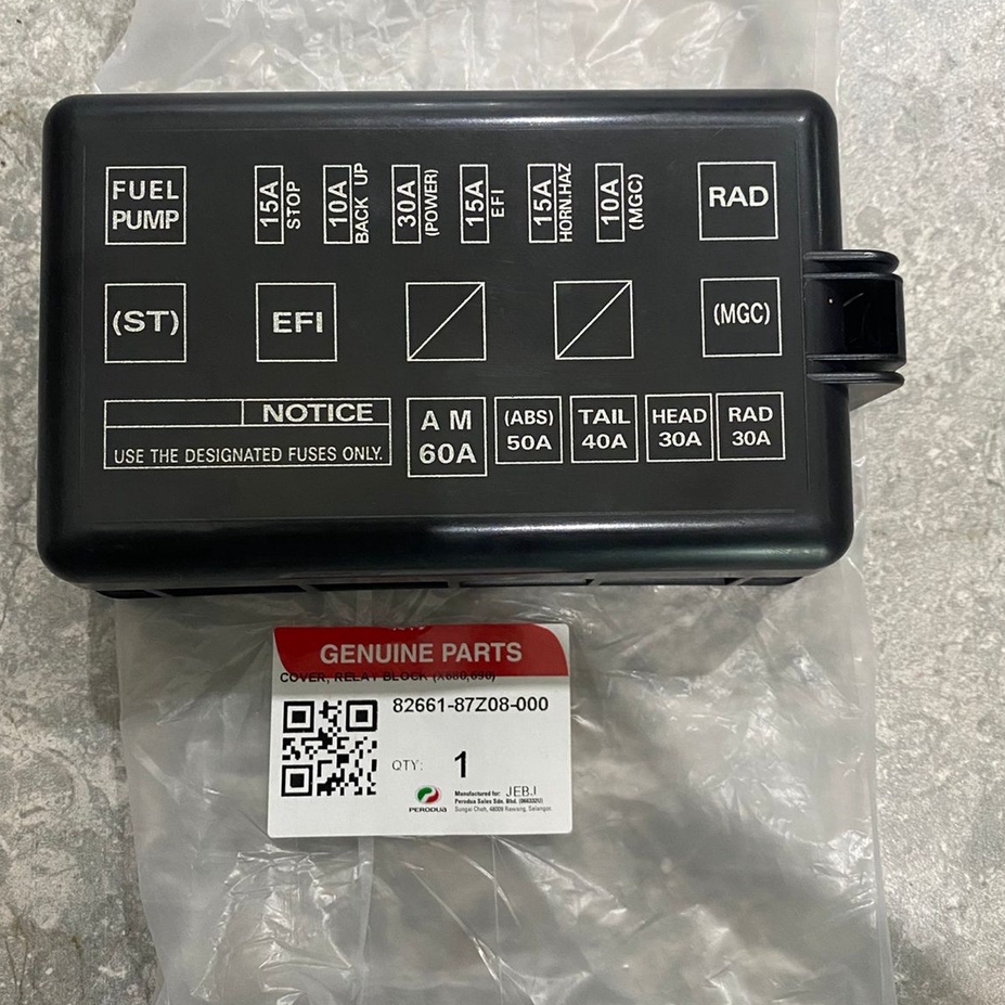 FUSE BOX COVER PERODUA KELISA KENARI BLOCK RELAY COVER (8266187Z08