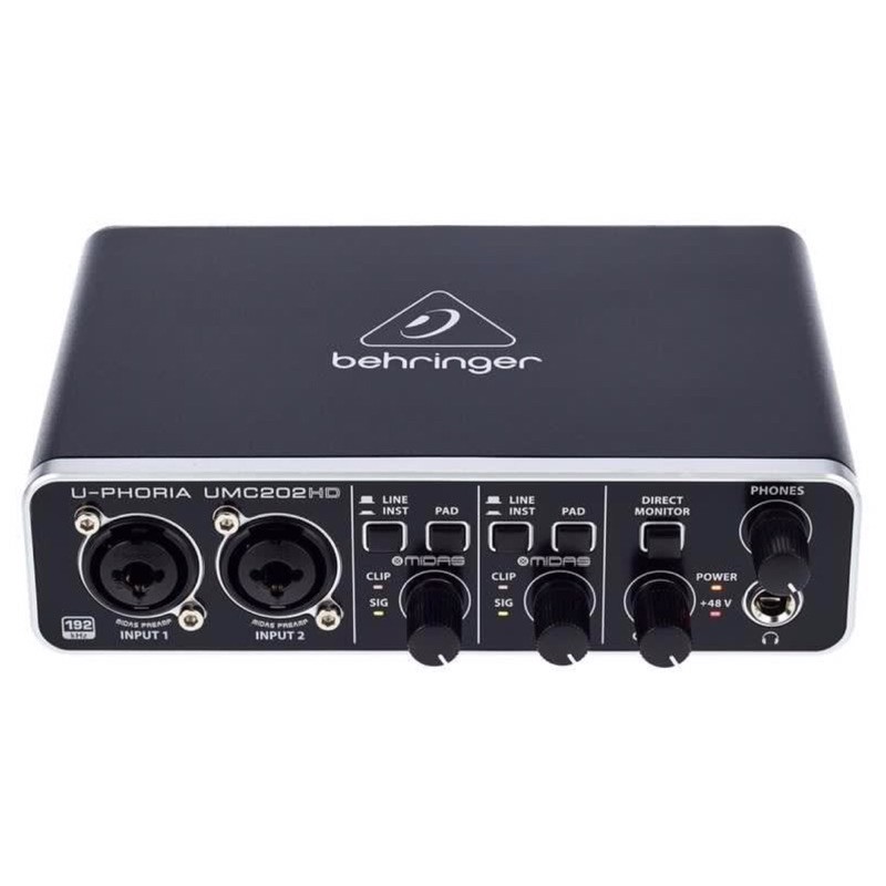 Behringer UPhoria UMC202HD USB Audio Interface with 48V Mic Phantom