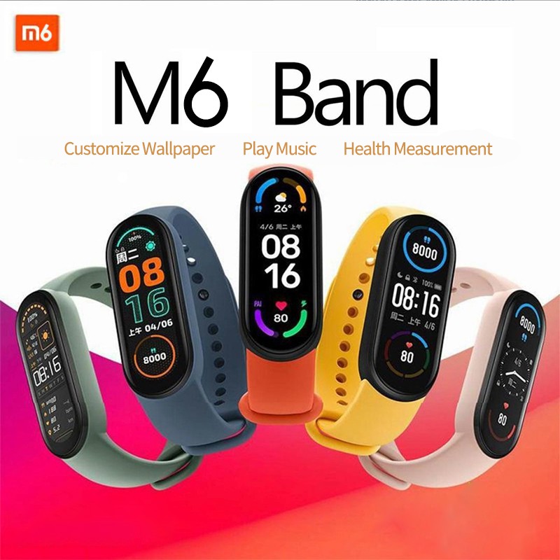 M6 Smart Watch Heart Rate Blood Pressure Fitness Tracker Sport