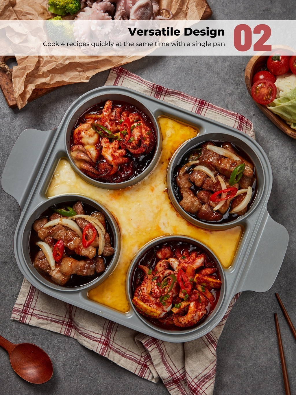 NEOFLAM Steam Plus Pan 27cm │ NonStick Xtrema Ceramic Coating