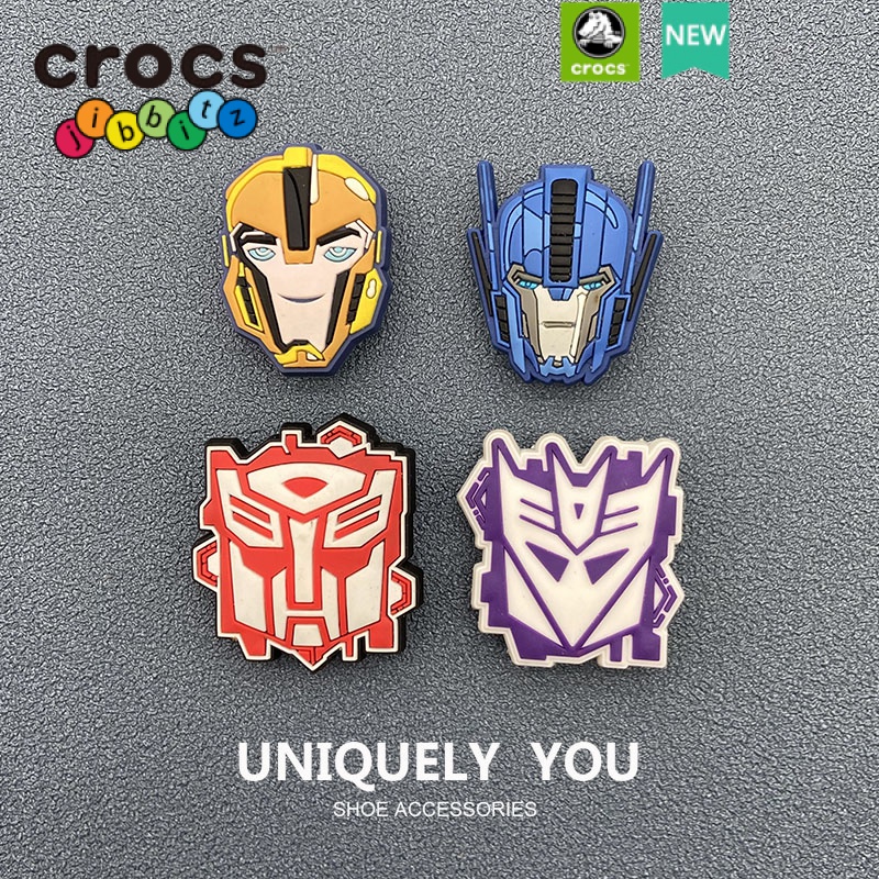 jibbitz crocs charms Transformers Cartoon Character Shoe Accessories