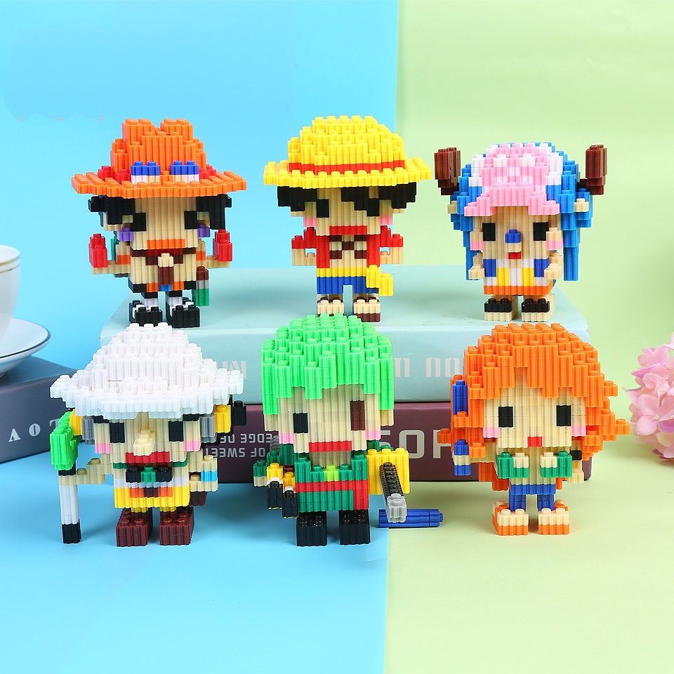 One Piece Magic Blocks Pirate Monkey D Luffy Chopper Zoro Portgas·D ...