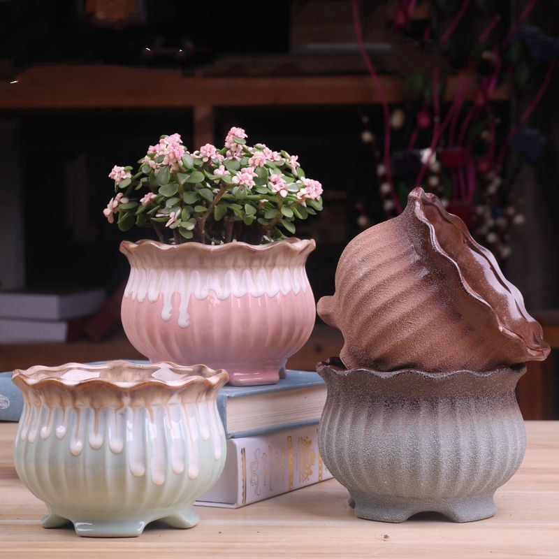 Nordic Creative Ceramic Plant Flowerpot Flower Pot / outdoor gardening