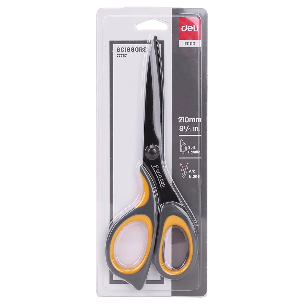 Deli Teflon Scissors / Gunting Teflon 210mm Anti Lengket Desain Ergonomis E77757 - Gambar 4