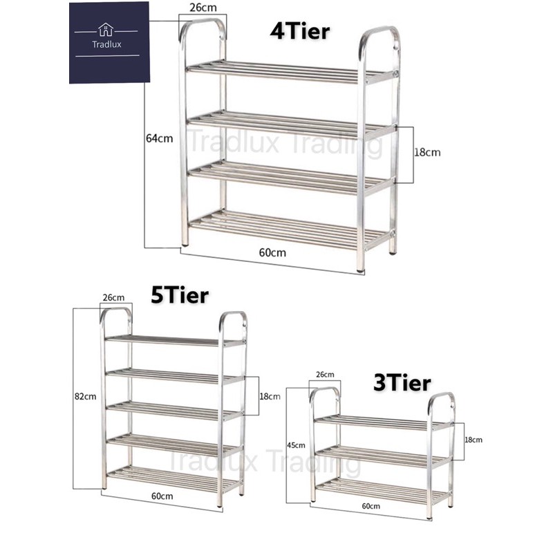 Tradlux Stainless Steel Shoes Rack / Flower Rack / Indoor Outdoor Rack ...