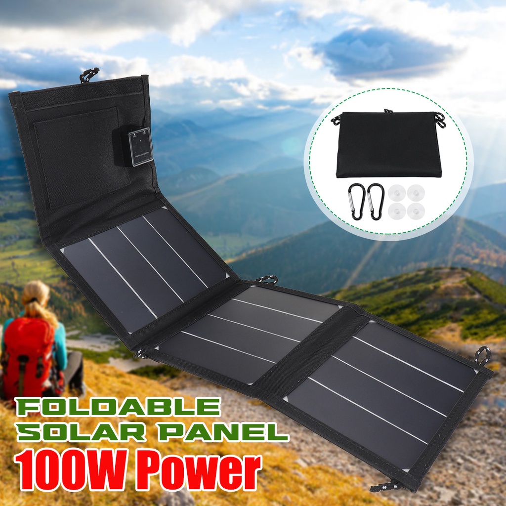 Folding Solar Panel Solar Cell Portable Sun Power Waterproof Foldable 2 ...