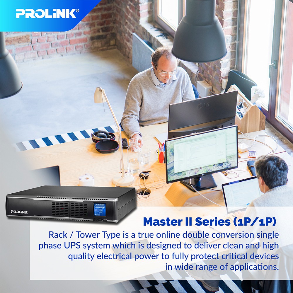 CLEARANCE Prolink Rackmount Online UPS PRO803ERS 3000VA 2700Watt Uninterruptible Power Supply+Stabilizer - Gambar 4