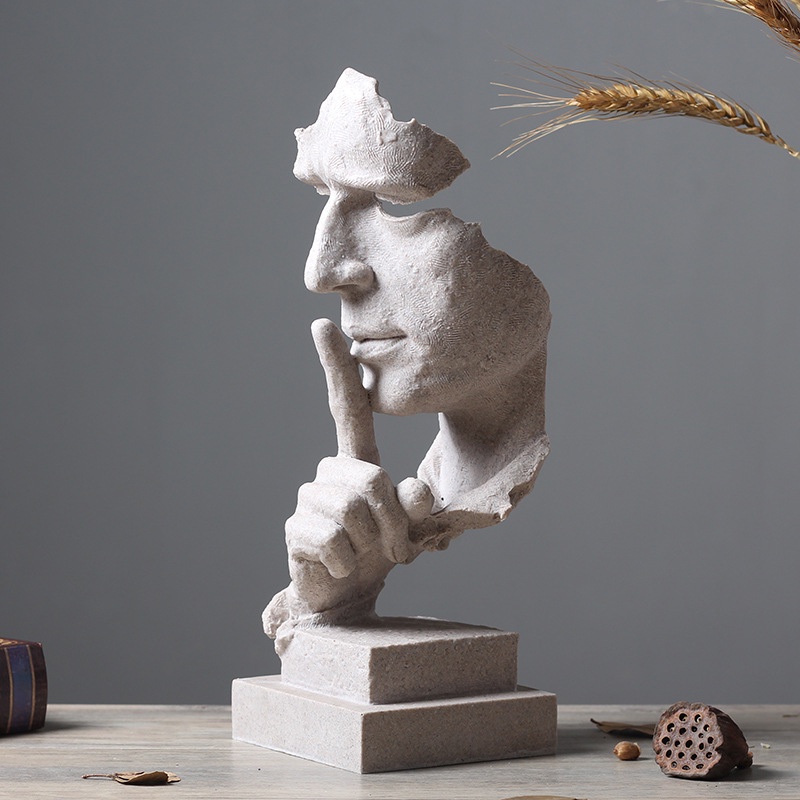 [Quality Life] Yoga Character Sculpture Decoration Portrait Nordic Ornaments Thinker Couple Living Room Entrance Wine Cabinet Study Home Decorations Crafts Creative