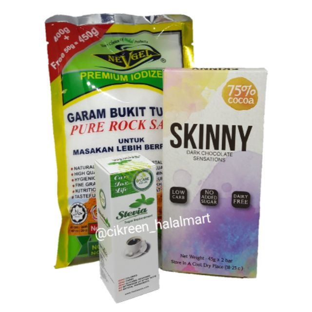 Healthy Food Combos (Atkins / Diet / Stevia / Rock Salt / Chocolate