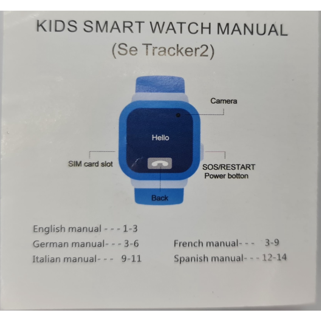 GRDE CS201 KIDS SMART WATCH (HEART RATE, BLOOD PRESSURE, 02 CHECK ...