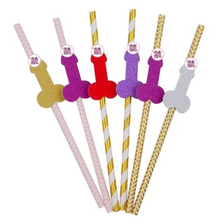 30pcs Pennis Decorations Bachelorette Party Straws, Funny Bachelorette  Party Supplies, Hen Pennis Drinking Straws