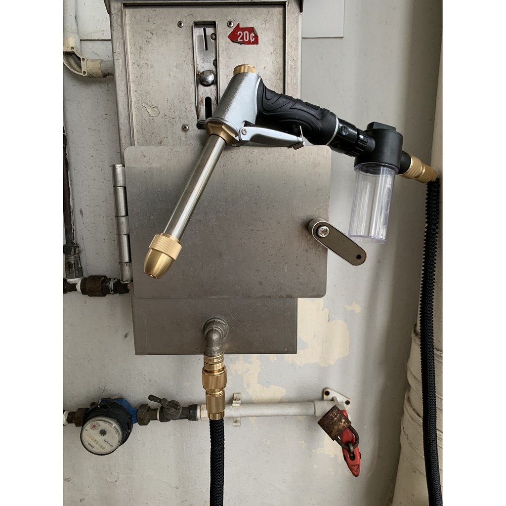 10M Car Motorcycle Wash Gun High Pressure Water Jet Spray Flexible Hose