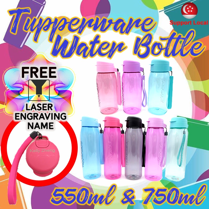 Tupperware Water Bottle | 550ml & 750ml | FREE Laser Engraving Name ...