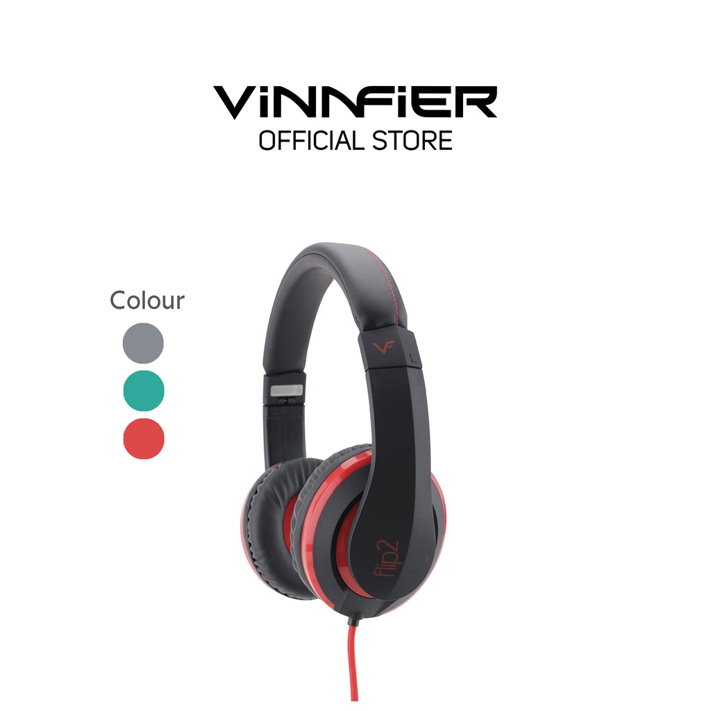 𝐕𝐈𝐍𝐍𝐅𝐈𝐄𝐑 FLIP 2 Headphones With Built in Mic Headsets For Mobile