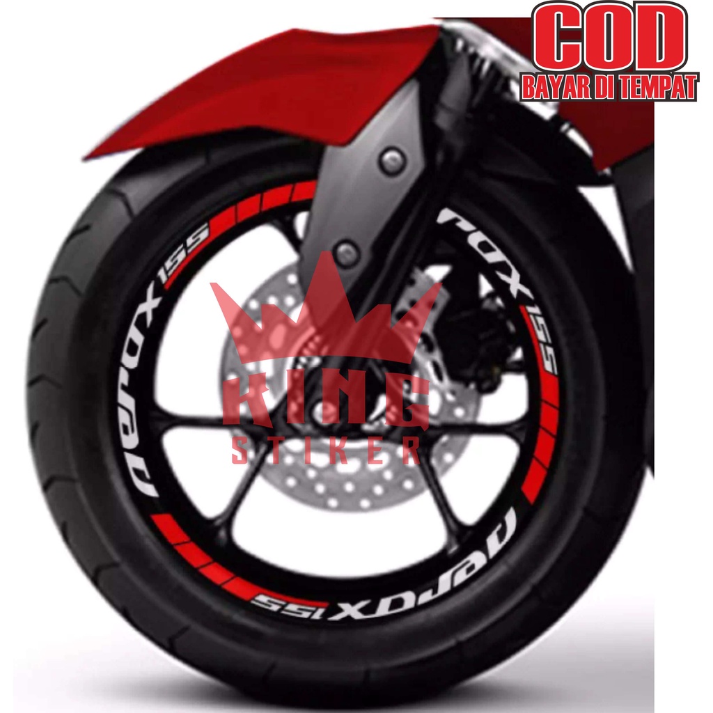 Yamaha Aerox 155 Motorcycle Rim Stickers, Cutting Stickers, Rim Strips ...
