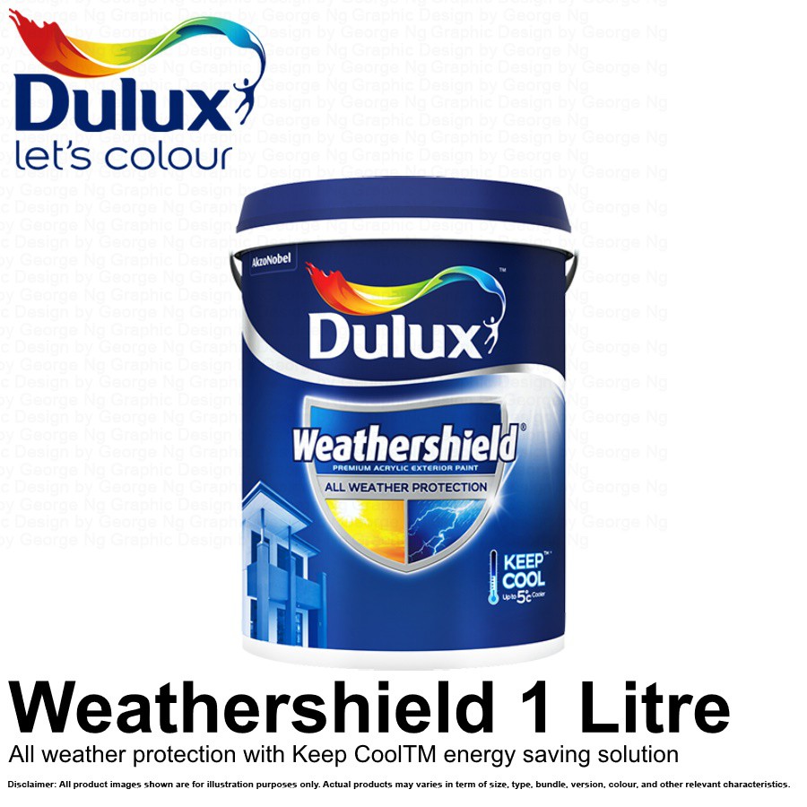 Dulux Weathershield Exterior Paint Litre Shopee Singapore