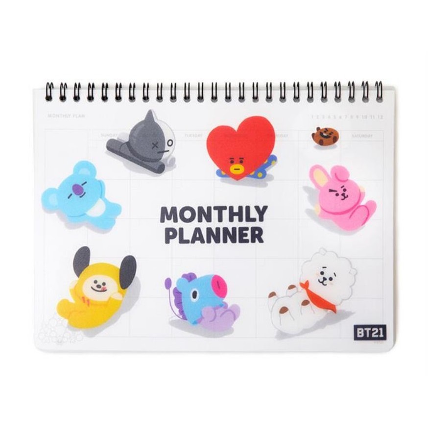 [BTS] BT21 DIY Monthly Planner LINE FRIENDS Official Goods | Shopee ...