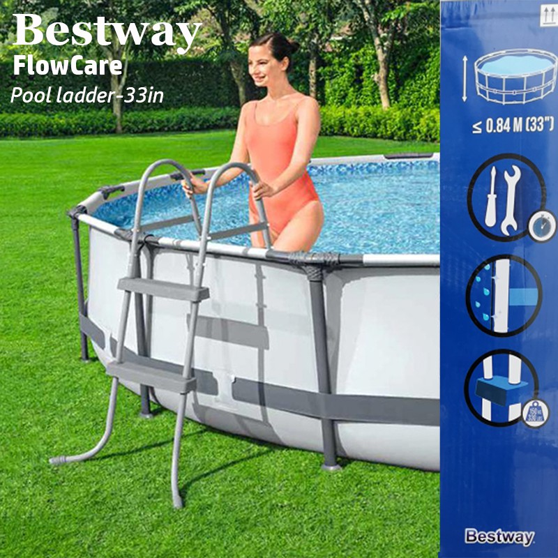 Bestway FlowCare Pool Ladder-33in/84cm*Swimming pool Ladder | Shopee ...