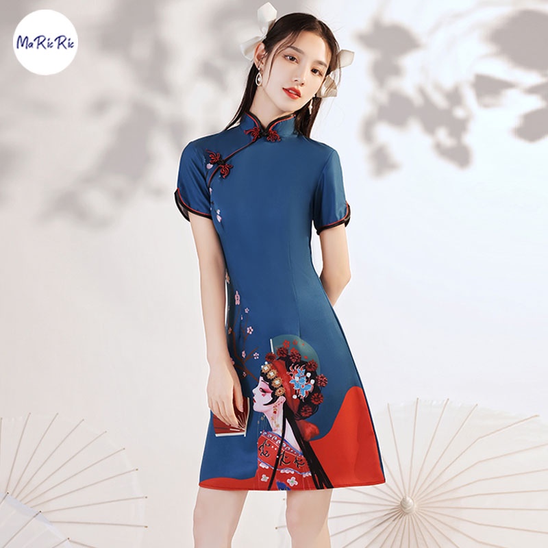 [SG InStock] 2024 Newest A Line Modern Style CheongSam. Qipao★CNY★Traditional★Dress★Elegant★Fast