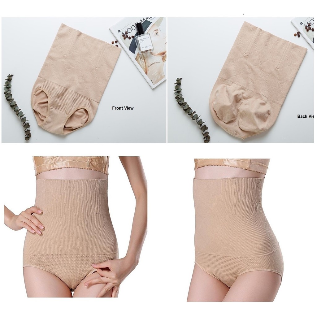 MUNAFIE Underwear Hi-Waist Shapewear Seamless Tummy Control Body Shaper for  Women