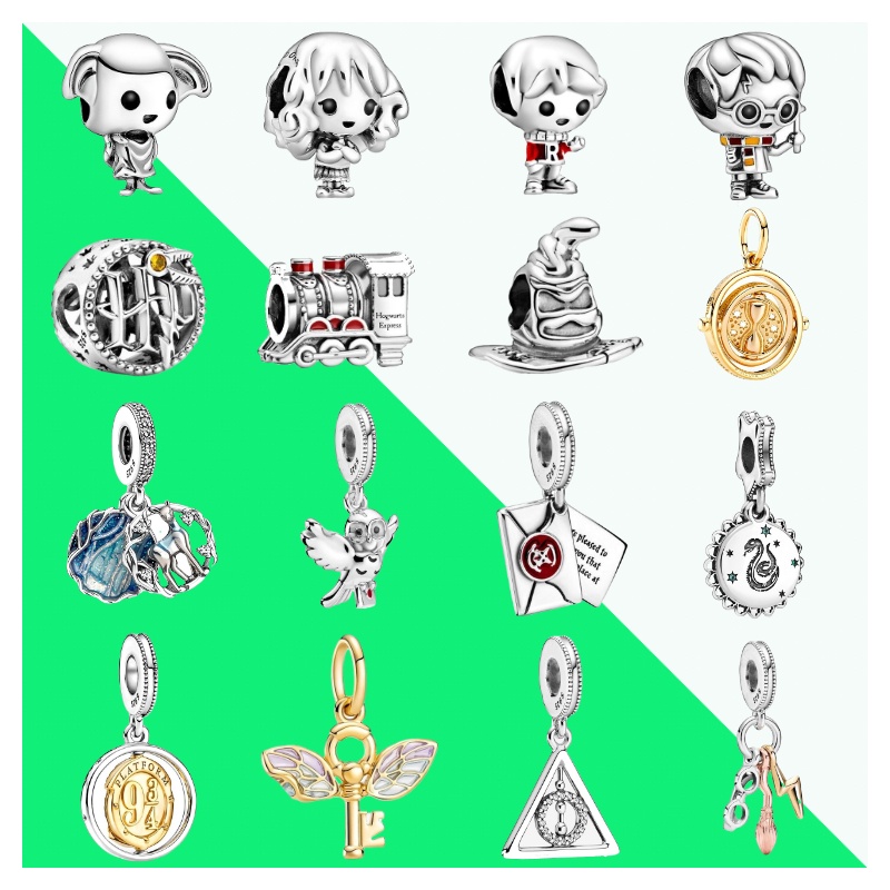 Disney Harry Potter 925 Sterling Silver Love Forever Heart Charm for