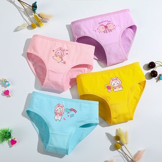 SMY 4 PCS Cotton Panty for girl kids Cute Cartoon Girls Briefs