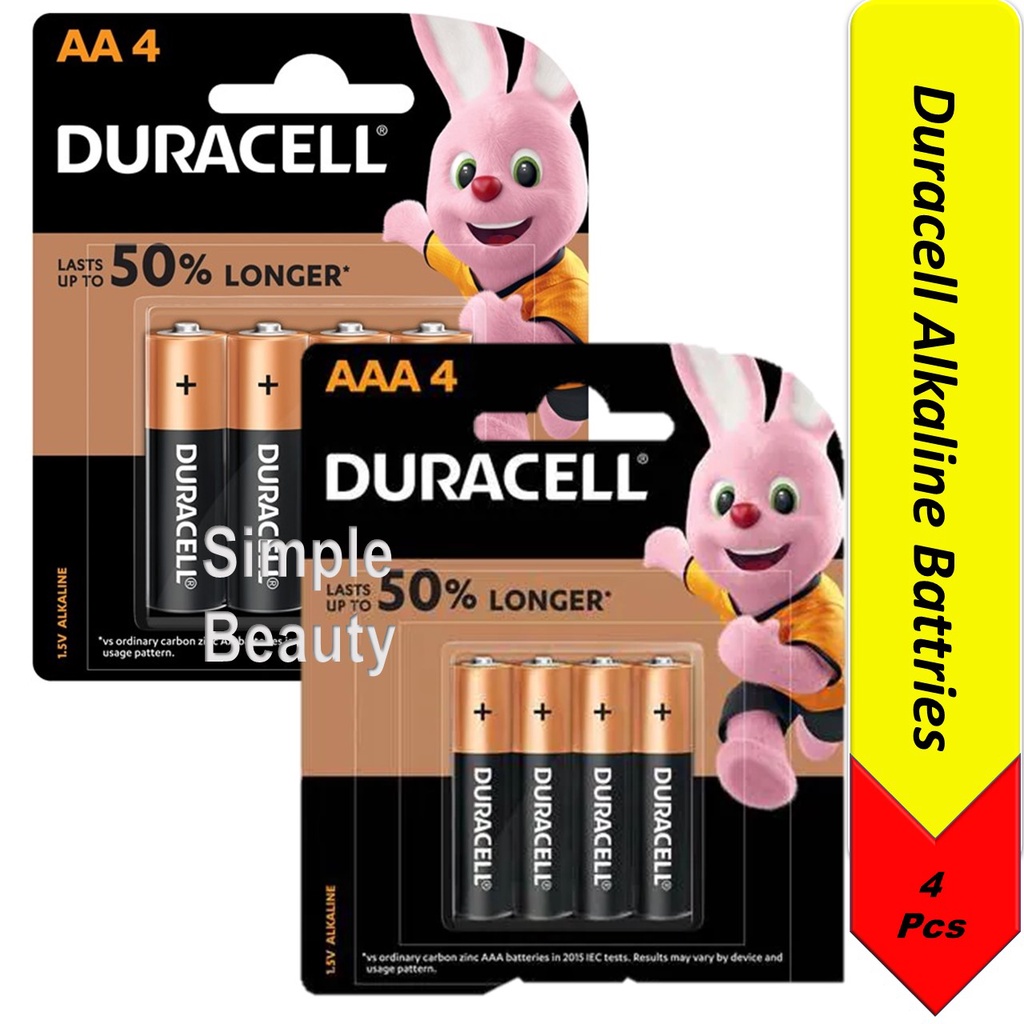 Duracell Alkaline AA/AAA Batteries, 4s | Shopee Singapore