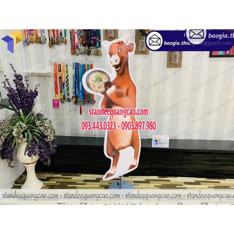 Standee model iron legs, durable and beautiful - | Shopee Singapore