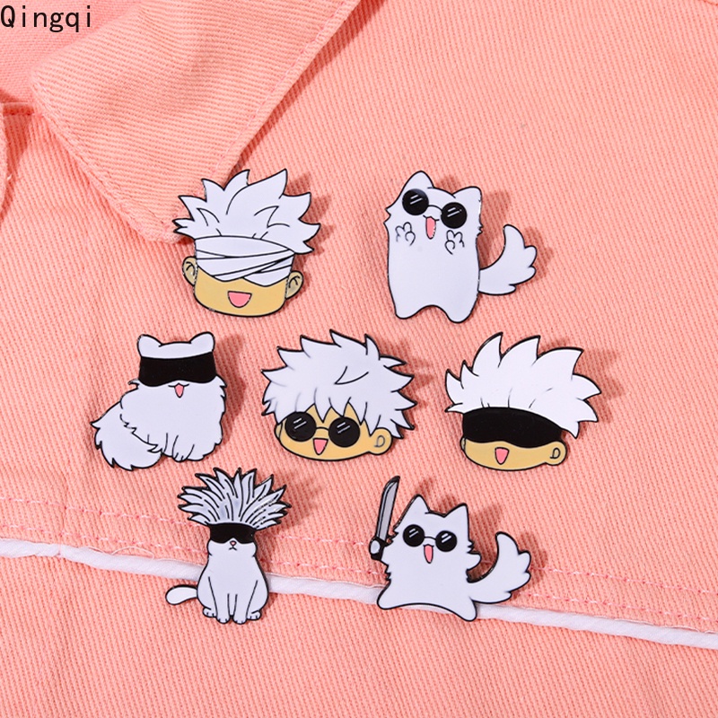 Anime Comic Style Cute Jujutsu Kaisen Enamel Pins Gojo Satoru Brooch