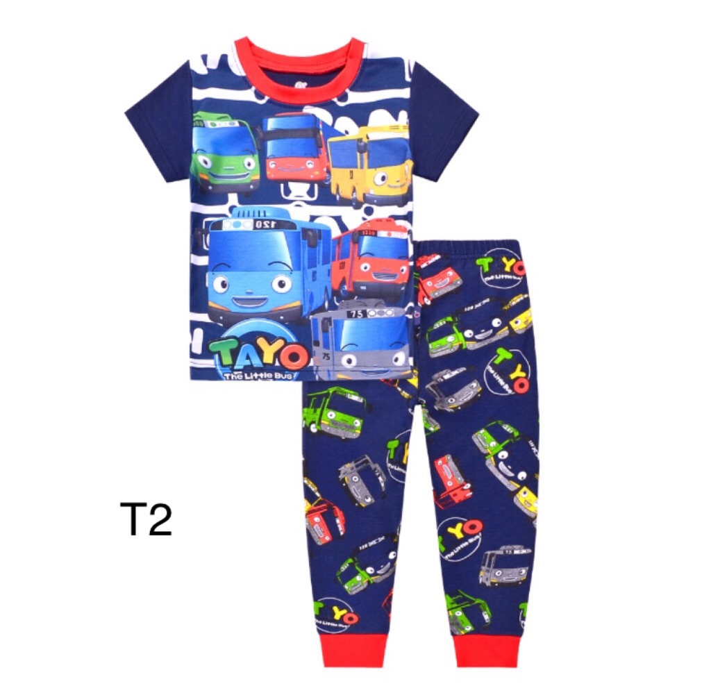 Tayo bus Pyjamas set ( 4 designs) | Shopee Singapore