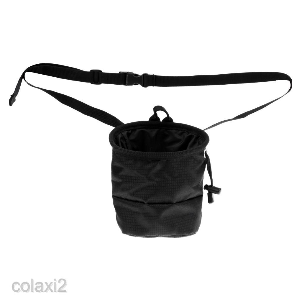 Cuboid Chalk Bag for Bouldering Rock Climbing + Waist Belt & Zipper ...