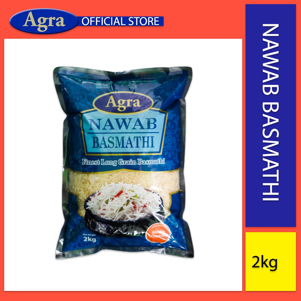 Agra Nawab Basmathi (2kg) | Shopee Singapore