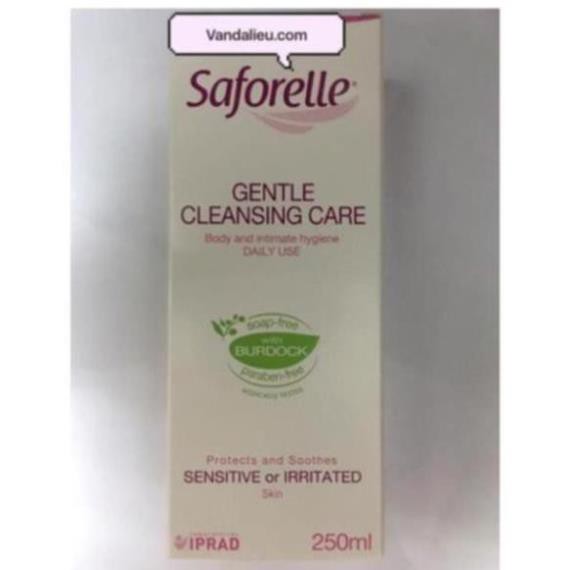 Saforelle gentle cleansing care 100ml 250ml. Gentle Daily Cleanser For