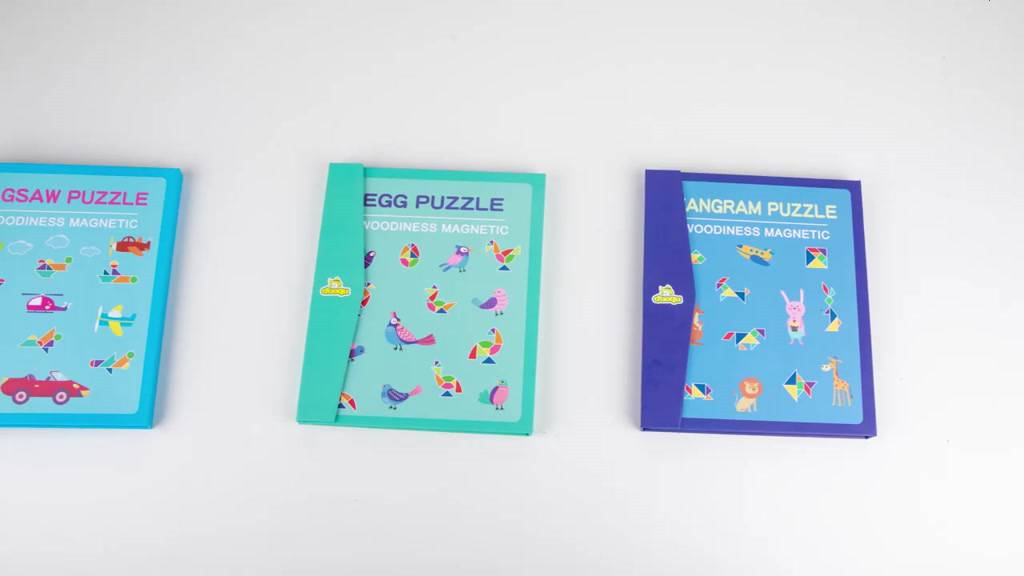 3D Magnetic Toys Jigsaw Tangram Puzzles for Kids Montessori Learning ...