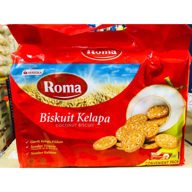 Roma BISKUT Coconut 432g (16Sachet X 27G) | Shopee Singapore