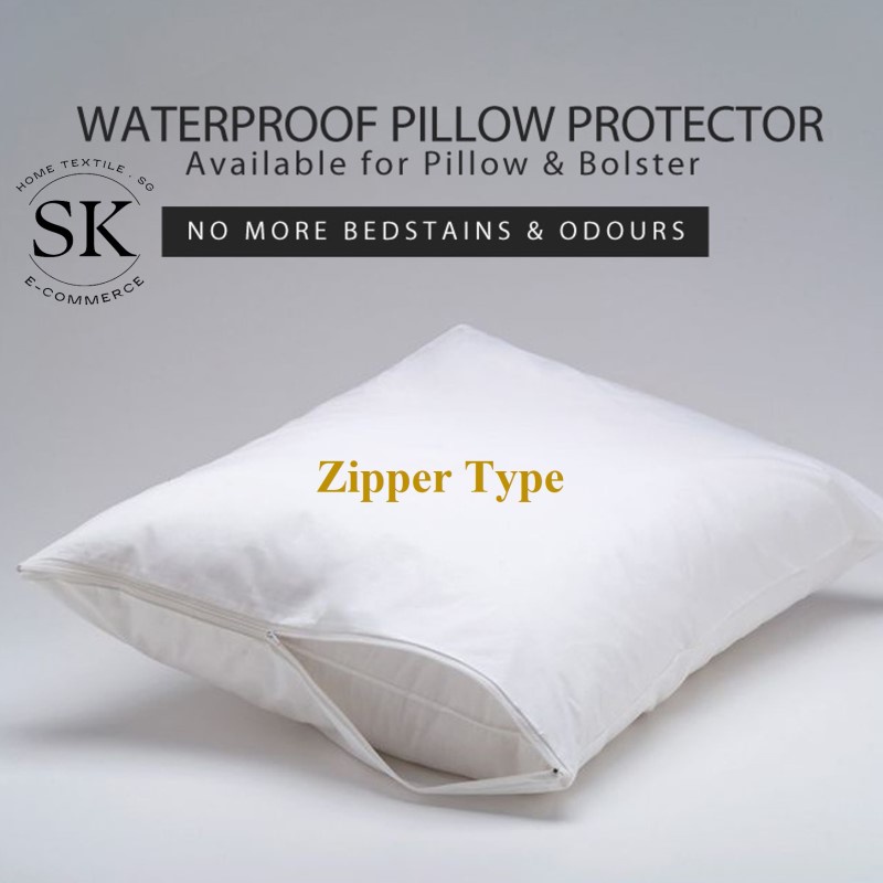 Waterproof Pillow / Bolster Protector / Zipper Type Protectors - SG ...