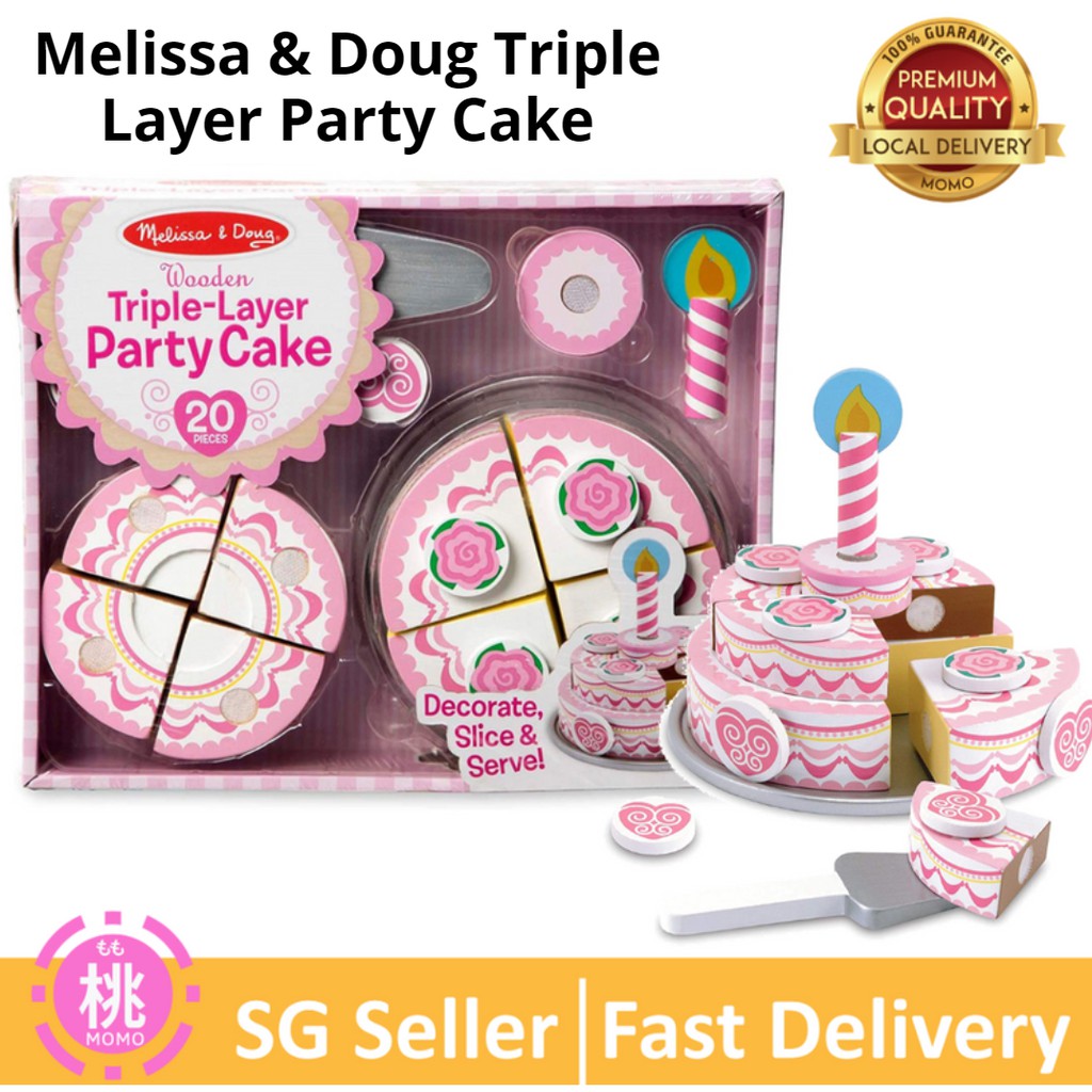 Melissa and doug triple layer sale cake